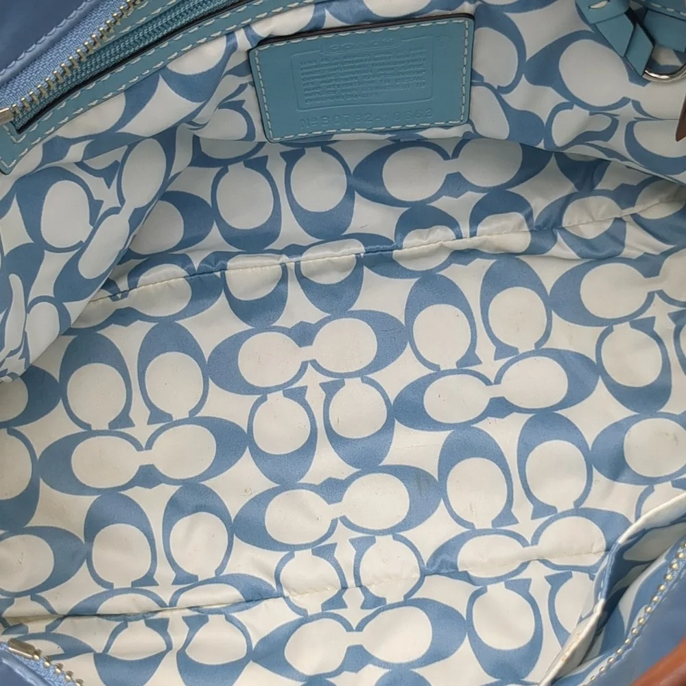 Coach nylon and suede bag 10663
